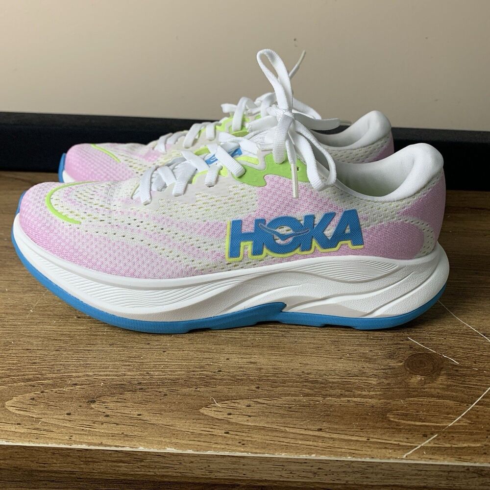 Hoka One One Rincon 4 - White/Pink - Womens 7.5B Athletic Running New - Picture 7 of 9
